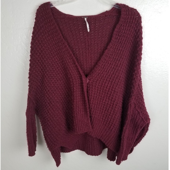 Free People Sweaters - Free People Waffle Chunky Knit Cardigan